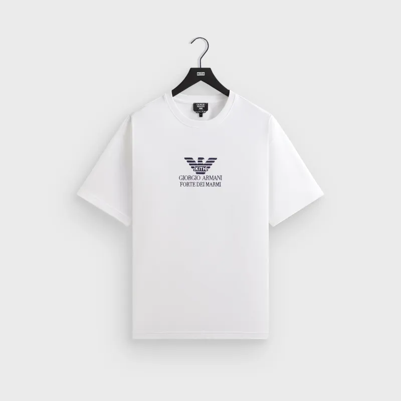 Giorgio Armani & Kith Forte dei Marmi Tee - White sold by Kith