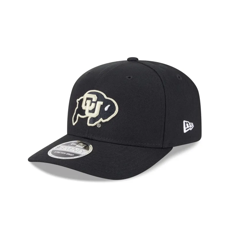 Colorado Buffaloes Black Team 9SEVENTY Stretch-Snap Hat sold by New Era