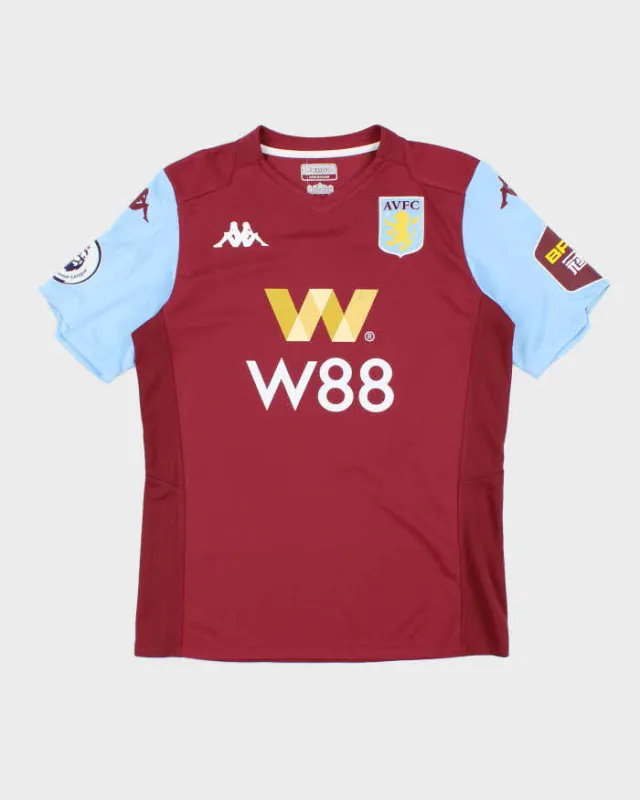 Kappa Aston Villa FC 2019/20 Home Football Shirt - M sold by Rokit