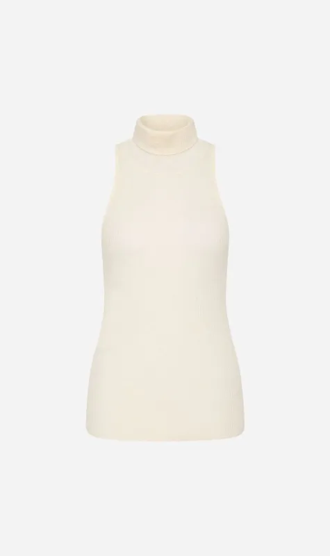 St Agni | Cashmere Blend Top - Chalk sold by Sister & Co