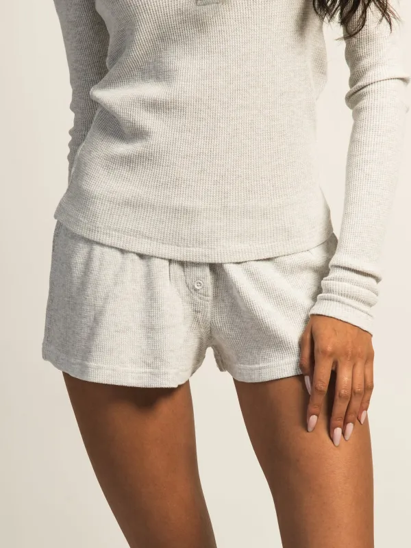 HARLOW ALLIE WAFFLE SHORT - MELANGE sold by Boathouse
