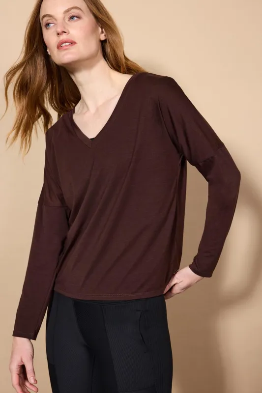 Dynamic V-Neck Relaxed Long Sleeve Shirt sold by MPG