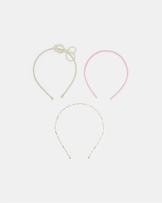 Girls Assorted Headband Set (Pack of 3) sold by Redtag