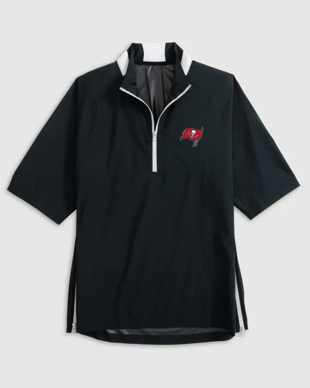 Tampa Bay Buccaneers Stealth Stowable Short Sleeve Packable Rain Jacket sold by Johnnie-O