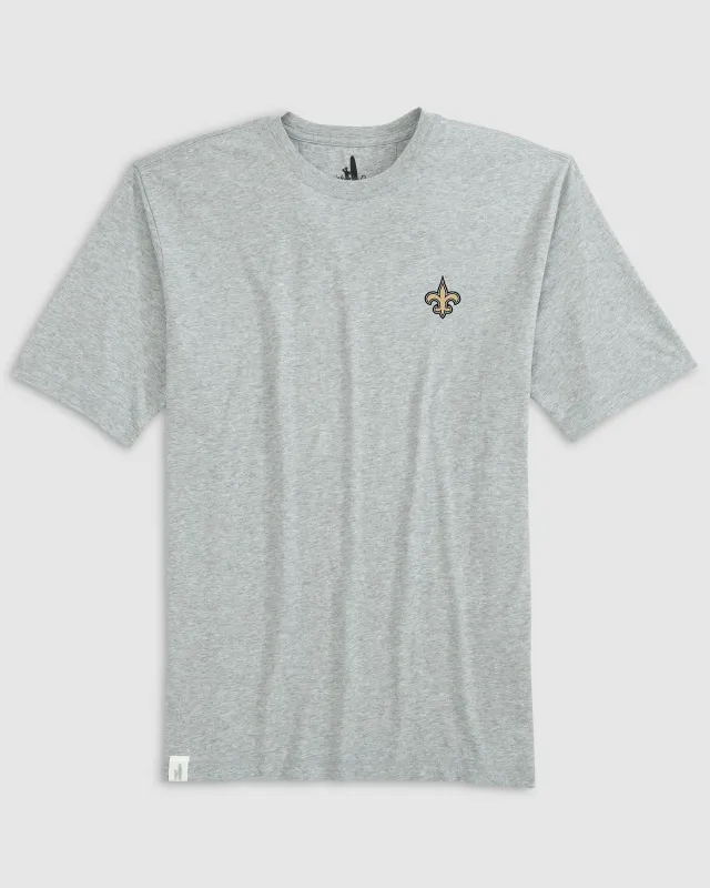 New Orleans Saints Heathered Spencer T-Shirt sold by Johnnie-O