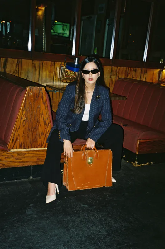 The New York Minute | Women's Pinstripe Blazer Jacket sold by PWR MWN