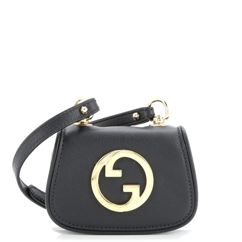 【GUCCI】BLONDIE FLAP WALLET Gucci Pre-Loved Gucci Blondie NM Card Case Wallet with Strap