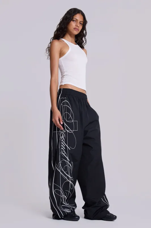 P.O.A. Black Vapor Tracksuit Bottoms | Parallel