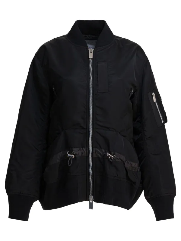 ジャケット・アウター NYLON Twill Double Front Bomber Jacket NYLON Twill Double Front Bomber Jacket