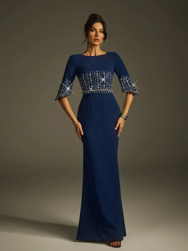 Haelyra Rhinestone Maxi Dress sold by Mew Mews