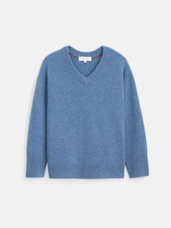 Rowan V-Neck Sweater In Cashmere sold by Alex Mill