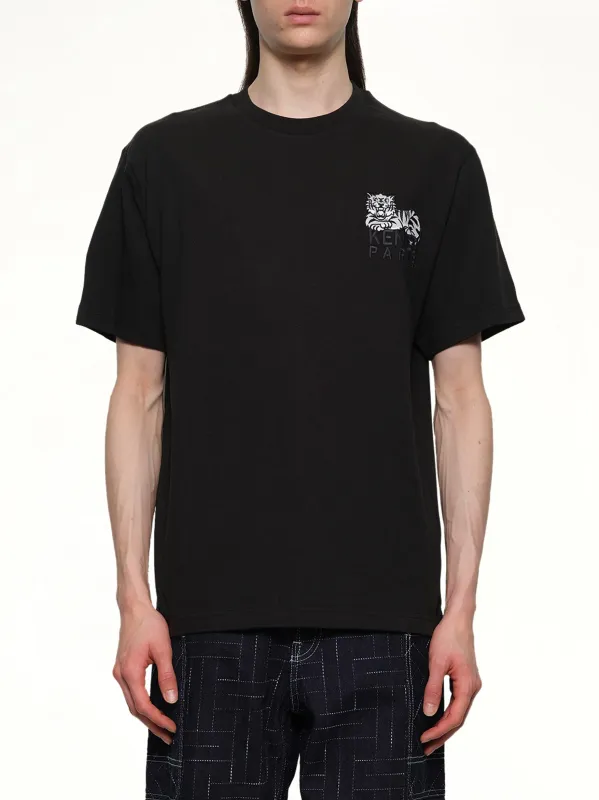Kenzo Gots Kenzo Happy Tiger Embroidered Classic T-Shirt in